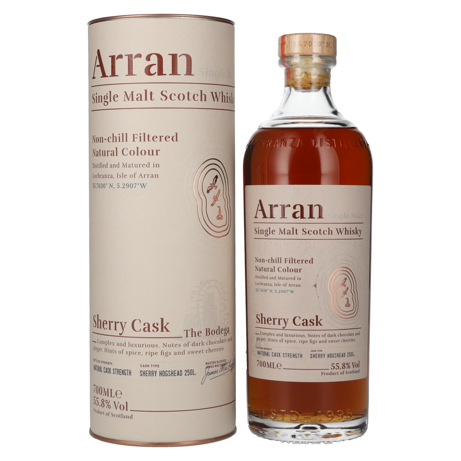 Arran Sherry Cask Whisky Scotch Whisky Scotch Single Malt Whisky with Gift Box 700ml 55.8%