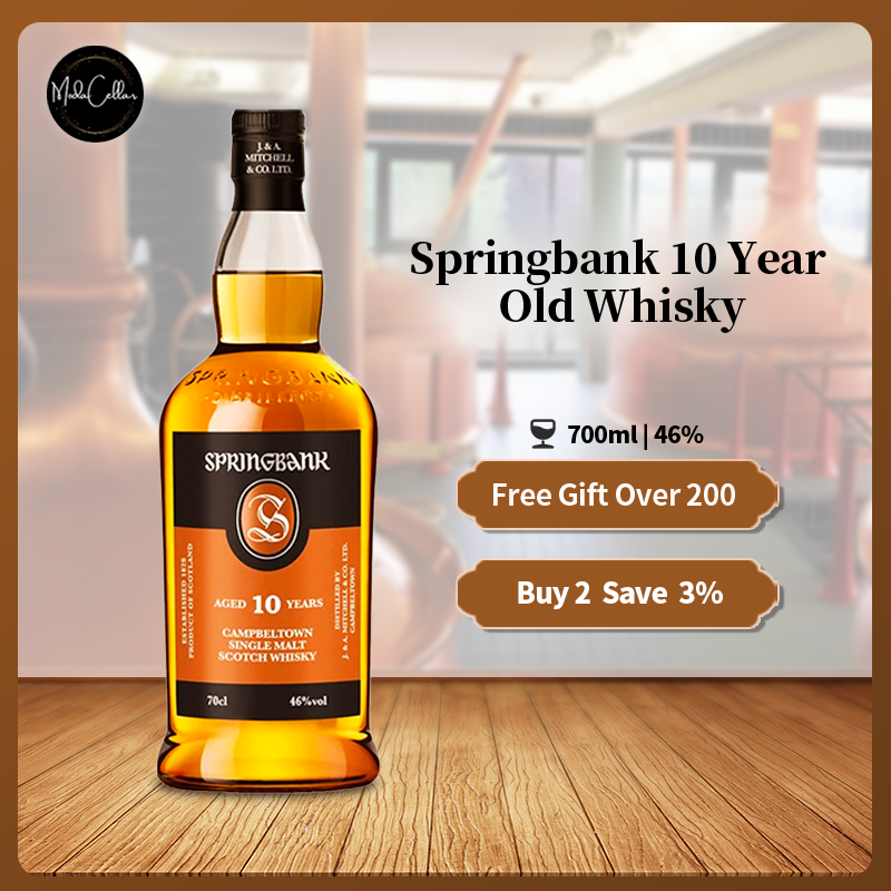 Springbank 10 Year Old Whisky Scotch Whisky Scotch Single Malt Whisky 700ml 46%