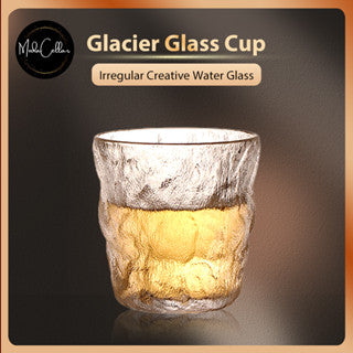 Glacier Glass Cup Gift*Japanese Hammered Glass*Irregular Creative Water Glass* Thick Bottom Whisky