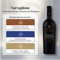 Varvaglione Cosimo Varvaglione Collezione Privata Primitivo di Manduria 2017 750ml 15%·Italy Puglia·Primitivo·Red Wine